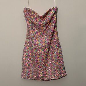 NWT Multicolor Sequin Women's Dress